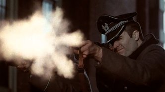 William Franke as East German border officer from ALONE